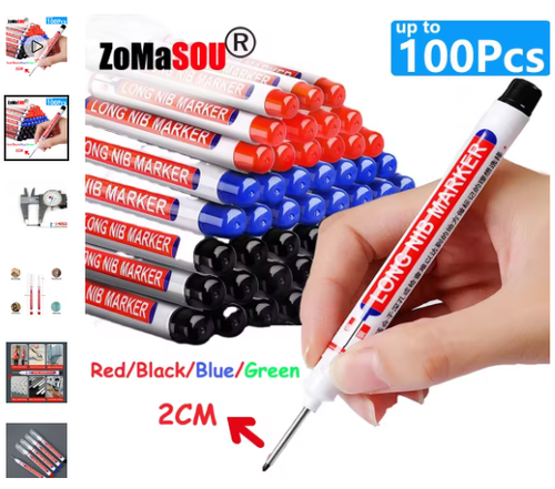 Vodoodporen marker z dolgim koncem – za težko dostopna mesta (2 cm konica)